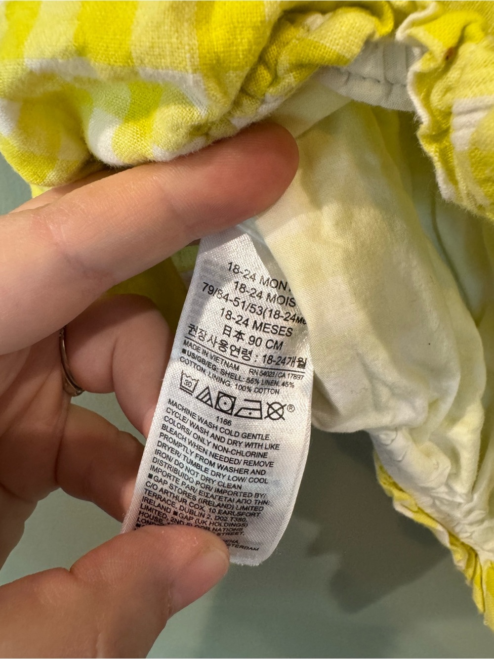 BABY GAP gingham bubble romper - Picture 4 of 6